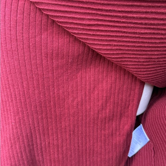 Free People Burgundy A-Line Faux Wrap Skirt Size Small - Picture 2 of 6